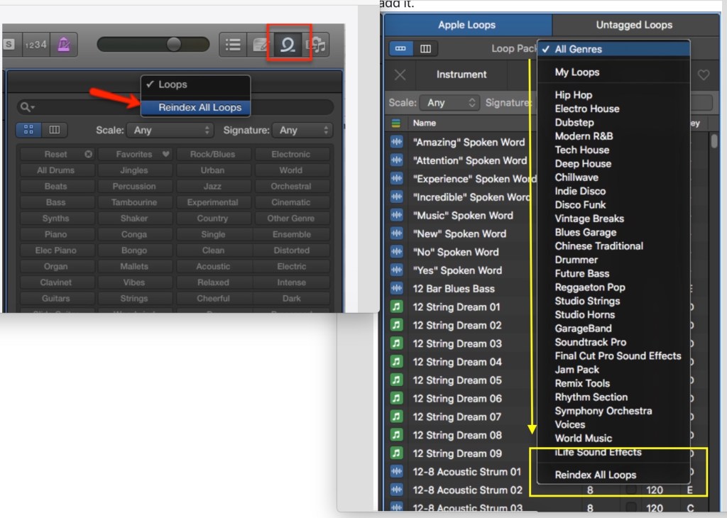 Instruções para instalação em 3 etapas dos arquivos tipo "Apple Loops" no Logic - Terceira (última) etapa